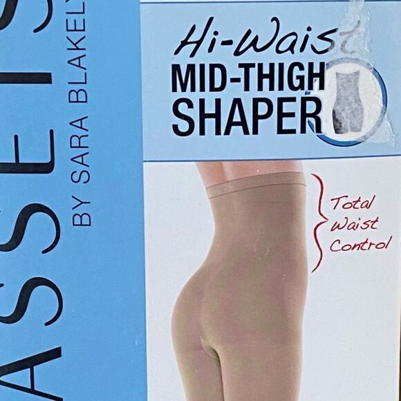 NWT ASSETS by SPANX Nude Mid-Thigh Hi Waist Shaper Plus Size 5 Slimming Sculpt - Picture 6 of 7